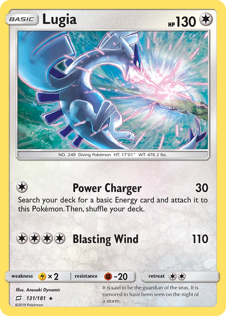 Lugia Pokémon card