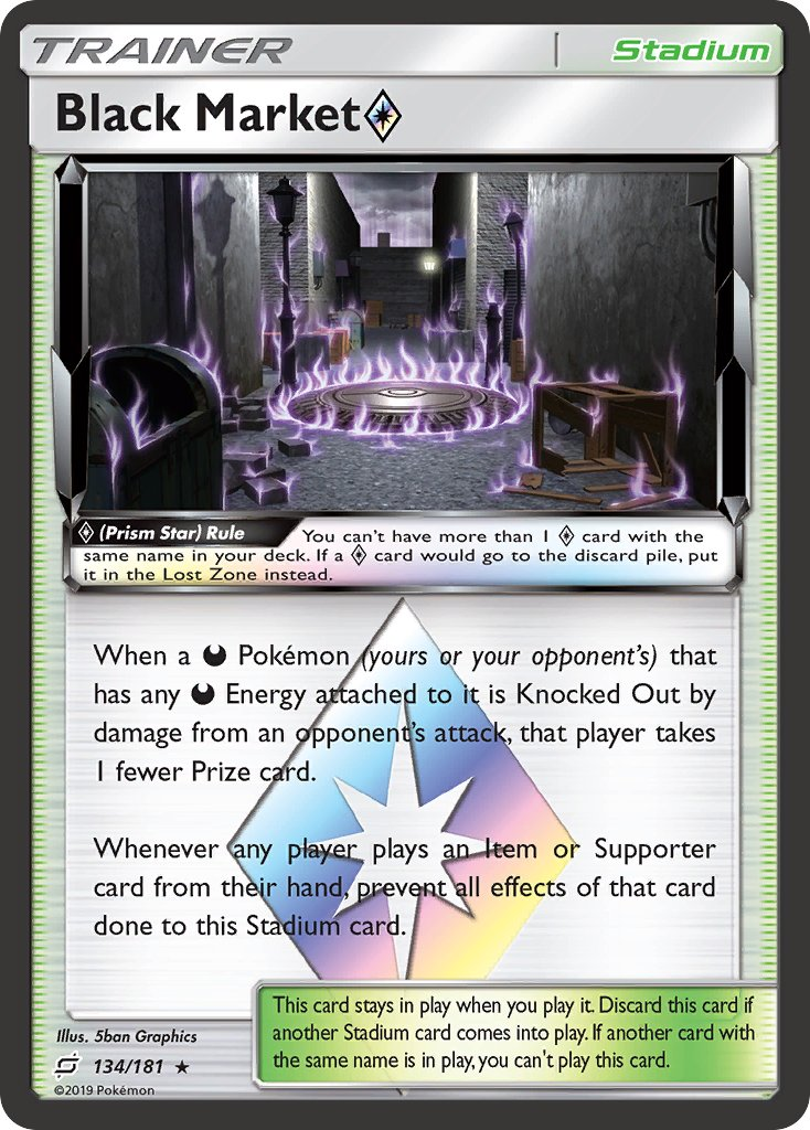 Black Market Prism Star Pokémon card
