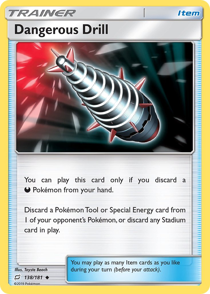 Dangerous Drill Pokémon card