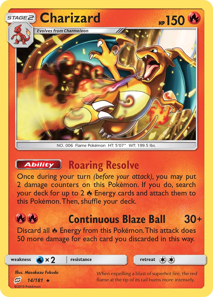 Charizard Pokémon card