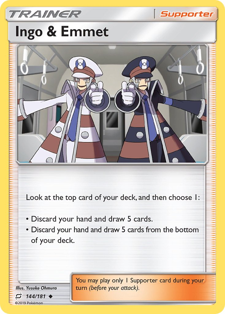Ingo & Emmet Pokémon card