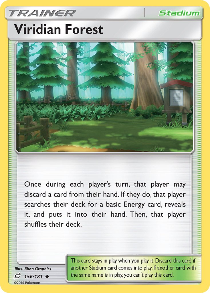 Viridian Forest Pokémon card