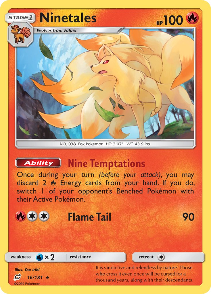 Ninetales Pokémon card