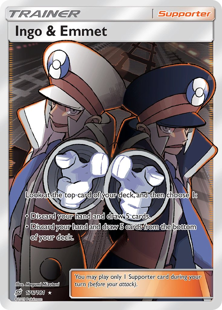 Ingo & Emmet Pokémon card