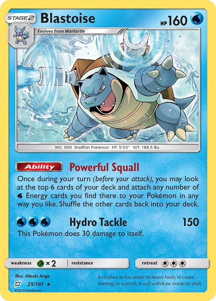 Blastoise Pokémon card