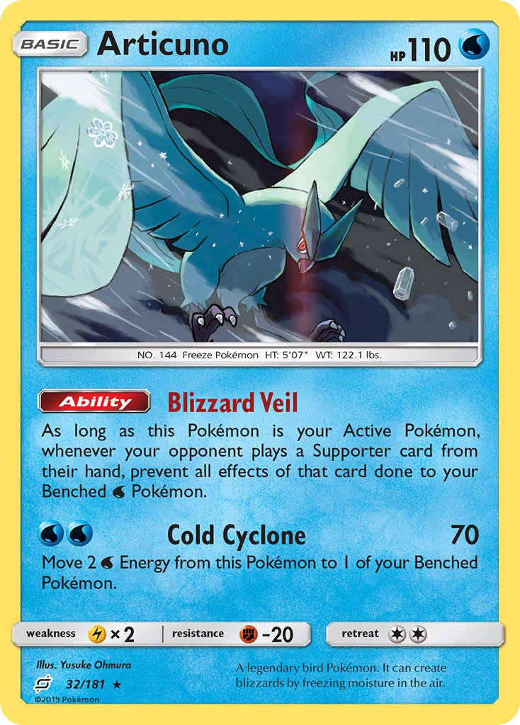 Articuno Pokémon card