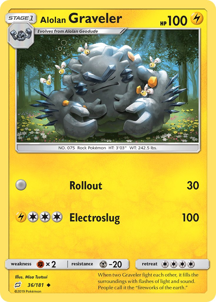Alolan Graveler Pokémon card