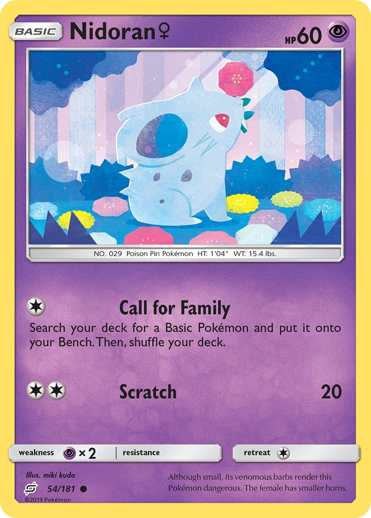 Nidoran♀ Pokémon card