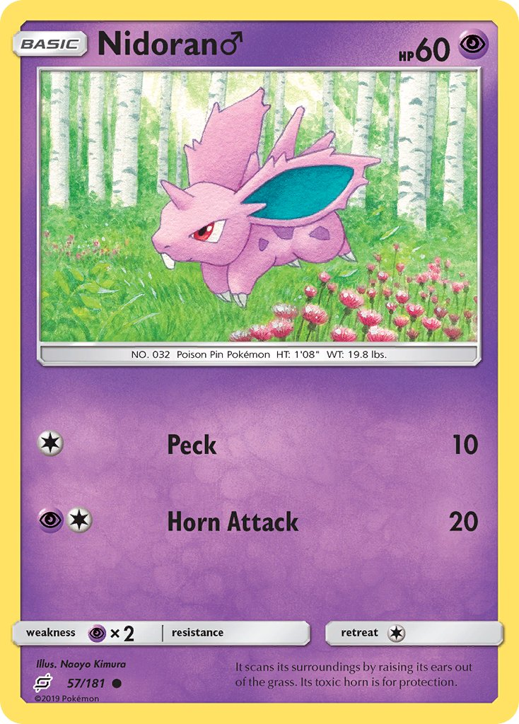 Nidoran♂ Pokémon card