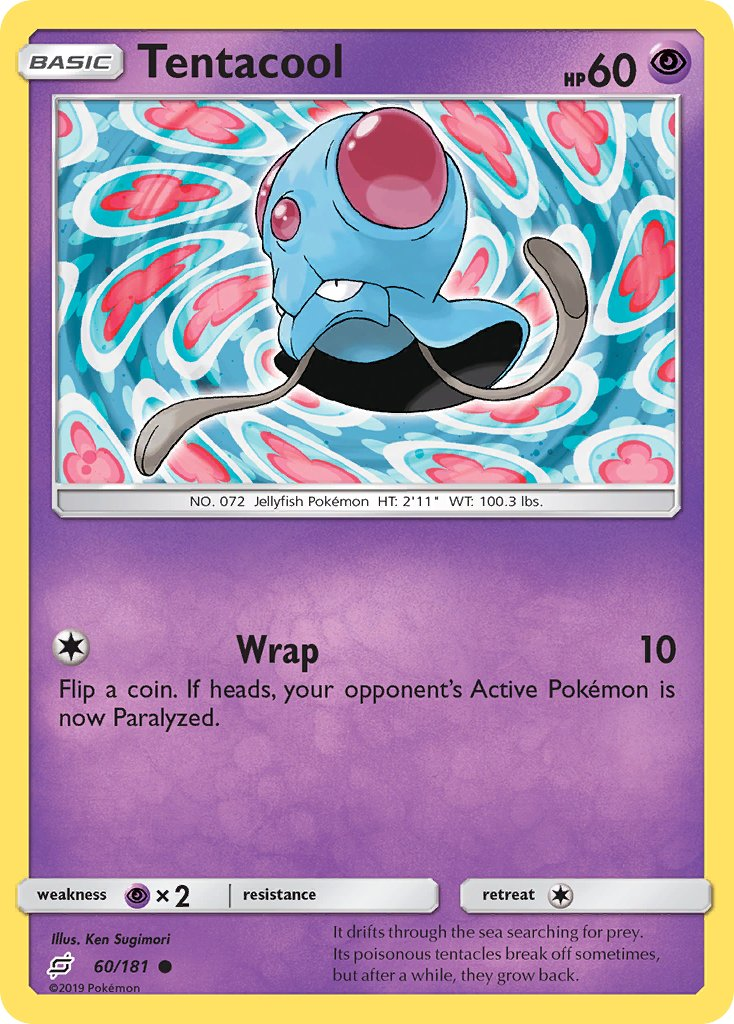 Tentacool Pokémon card