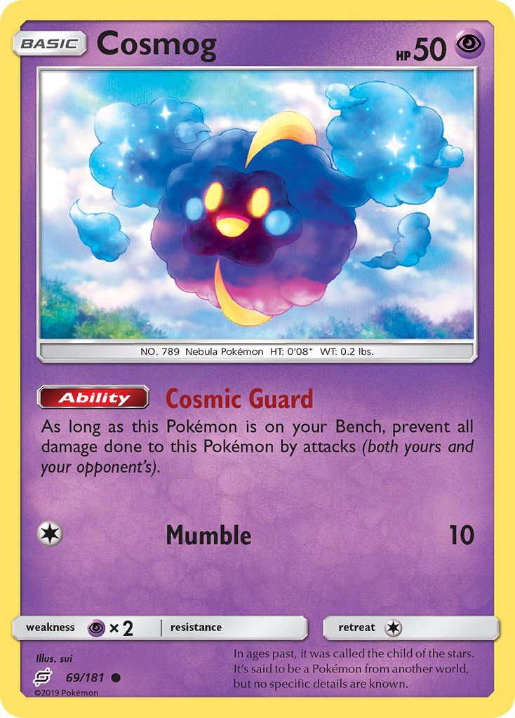 Cosmog Pokémon card