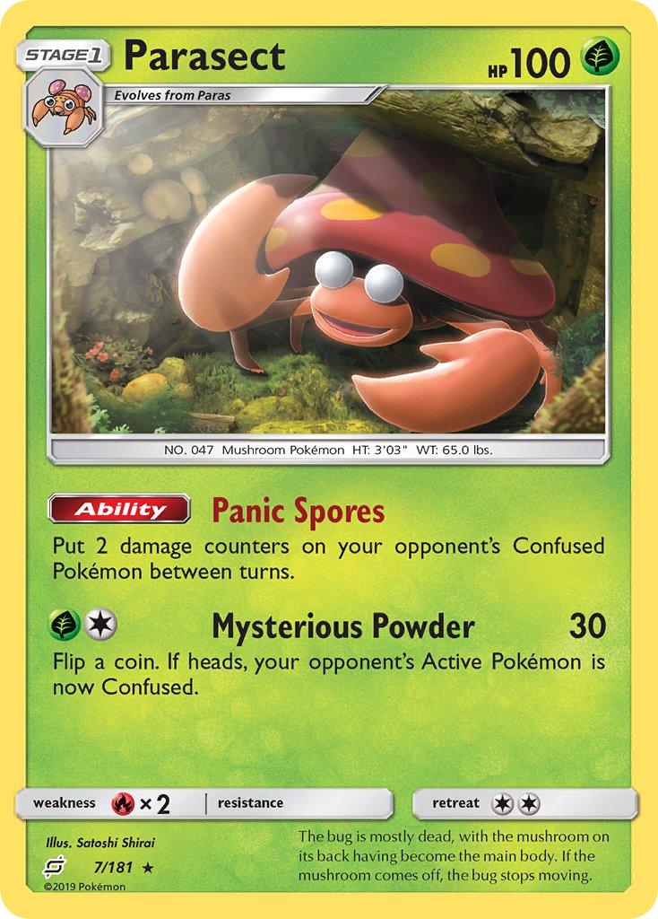 Parasect Pokémon card