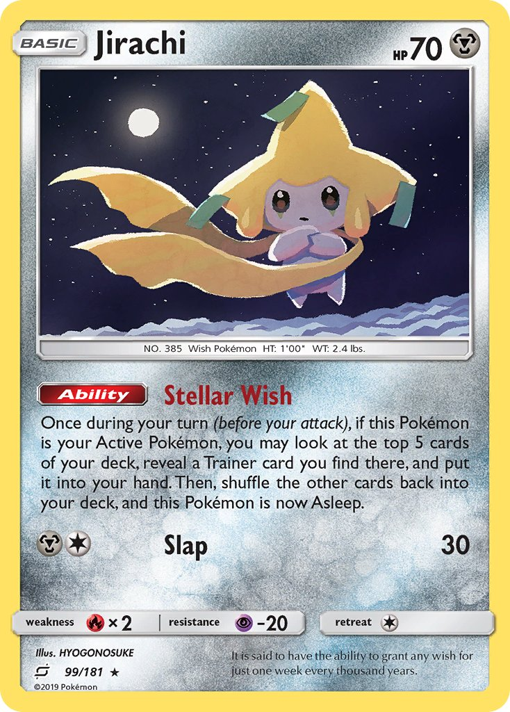 Jirachi Pokémon card