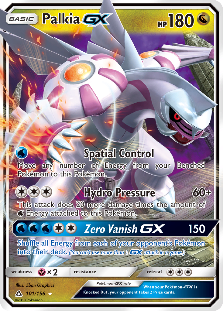 Palkia GX Pokémon card