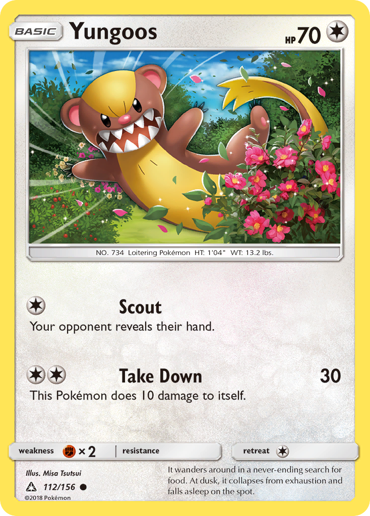 Yungoos Pokémon card