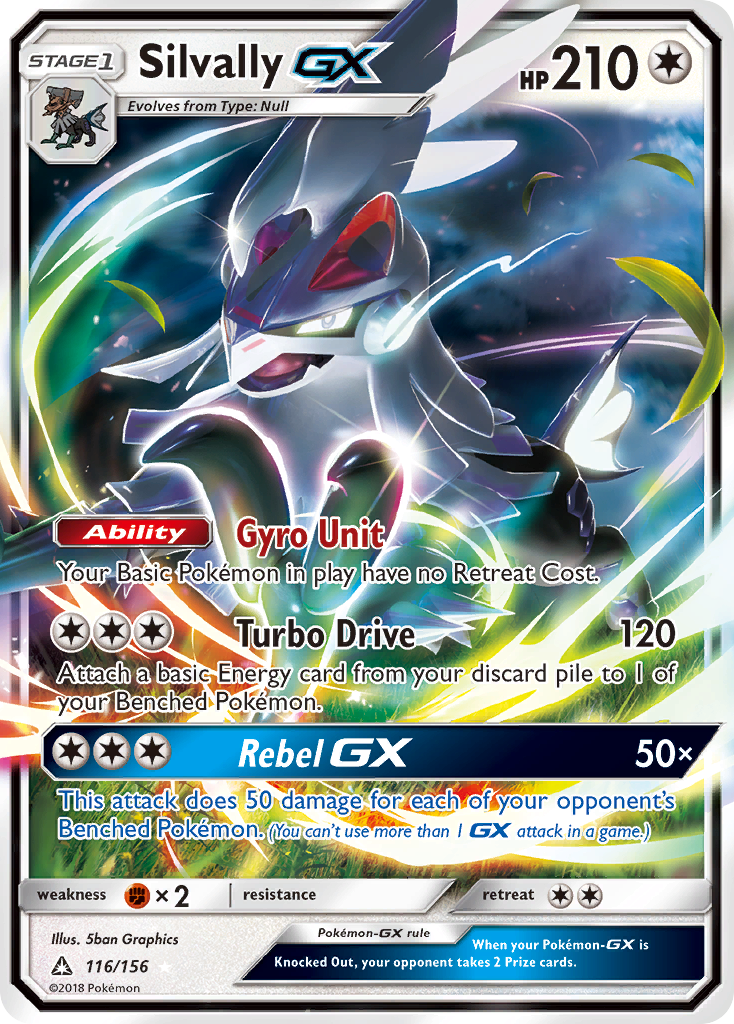 Silvally GX Pokémon card