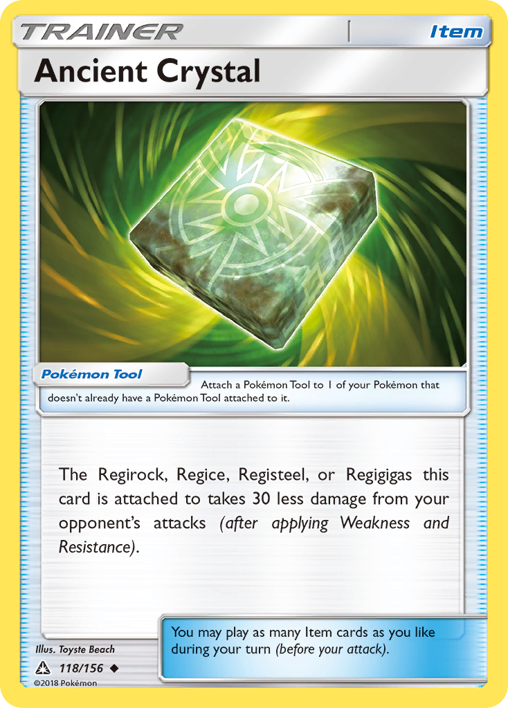 Ancient Crystal Pokémon card