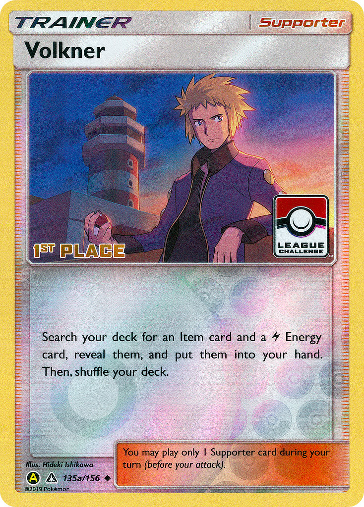 Volkner Pokémon card