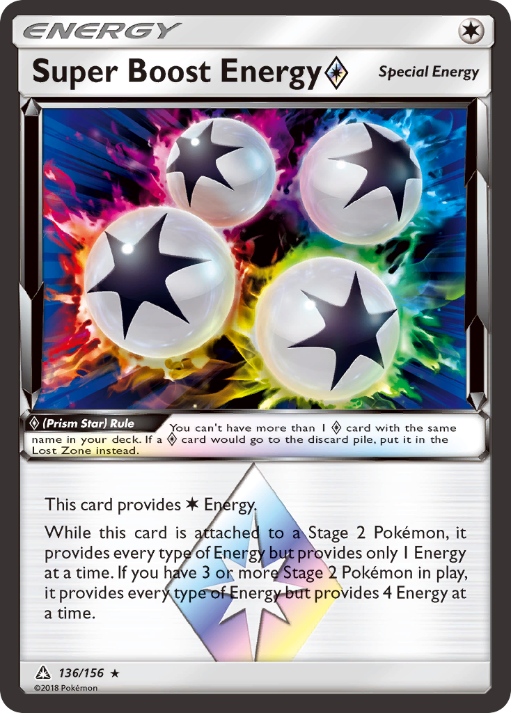 Super Boost Energy Prism Star Pokémon card