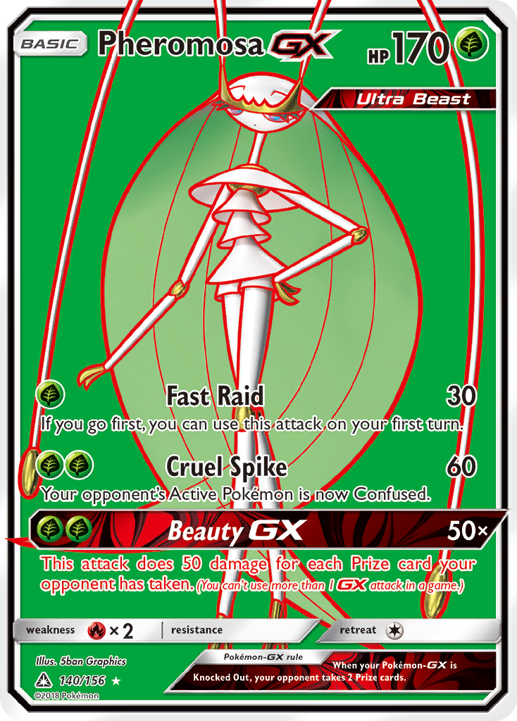Pheromosa GX Pokémon card