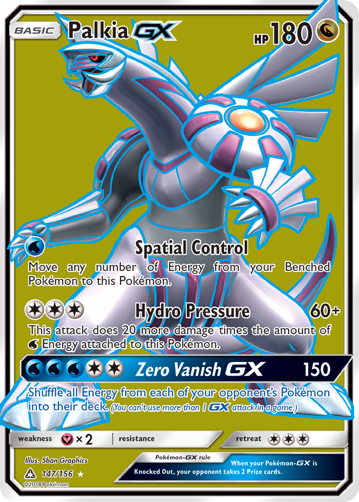Palkia GX Pokémon card