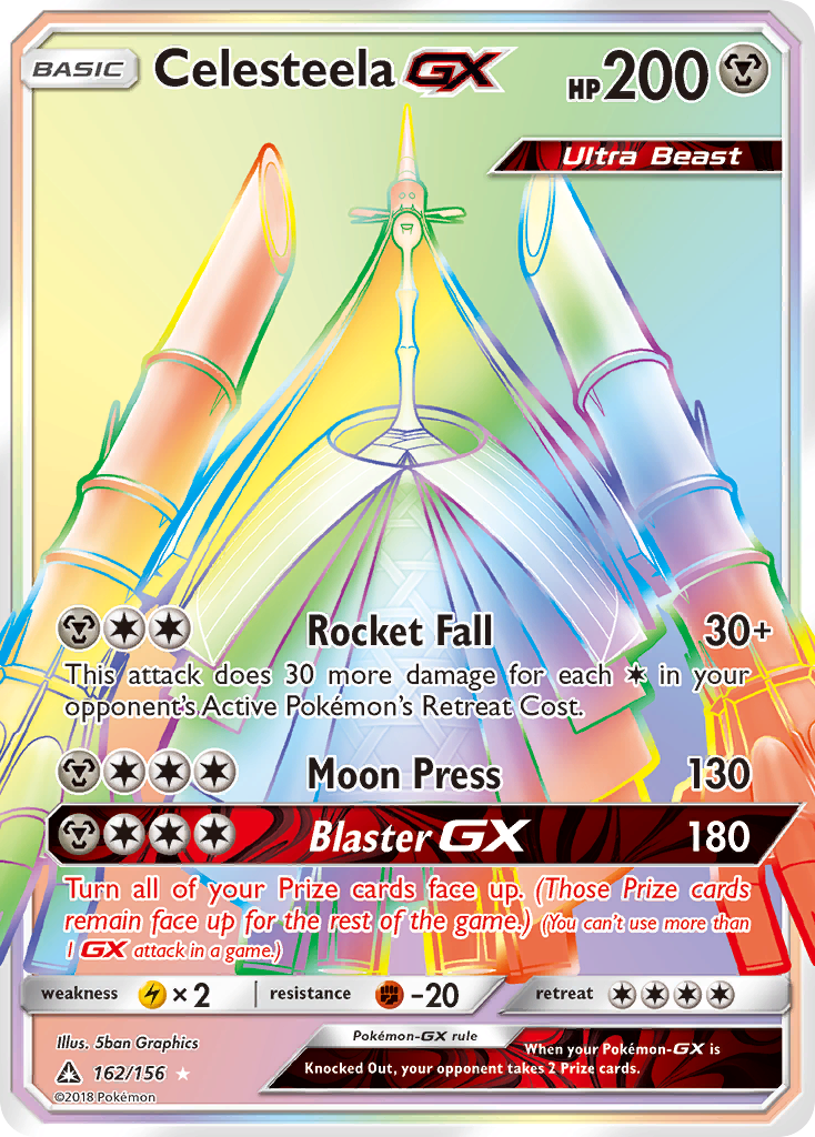Celesteela GX Pokémon card