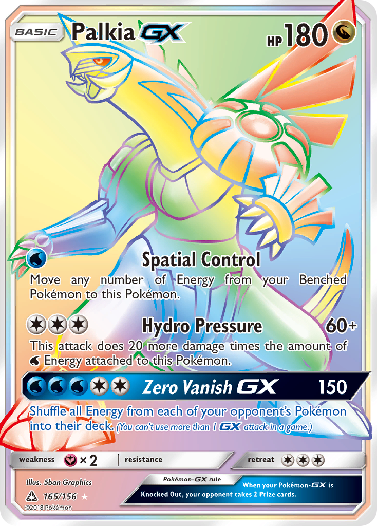 Palkia GX Pokémon card