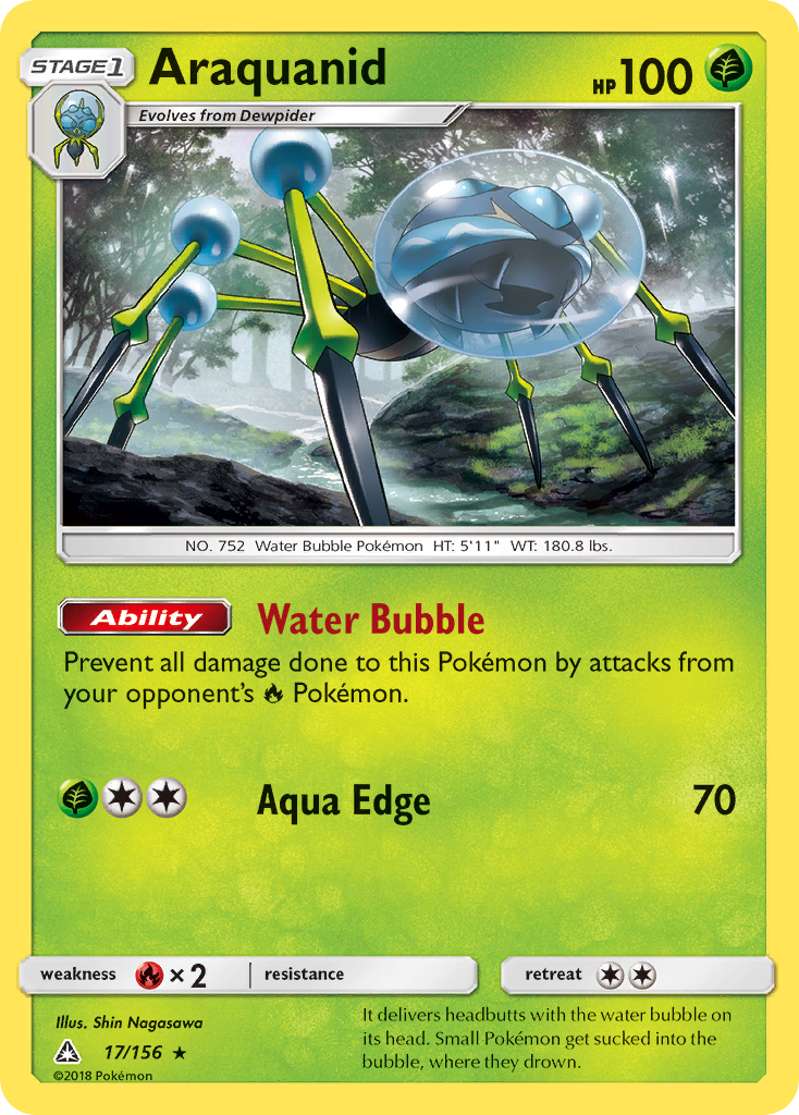 Araquanid Pokémon card