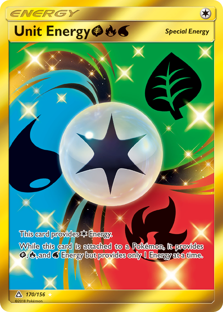 Unit Energy GrassFireWater Pokémon card