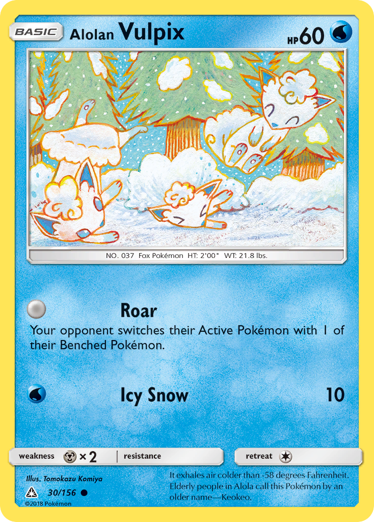 Alolan Vulpix Pokémon card
