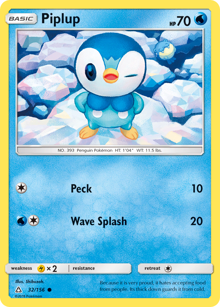 Piplup Pokémon card