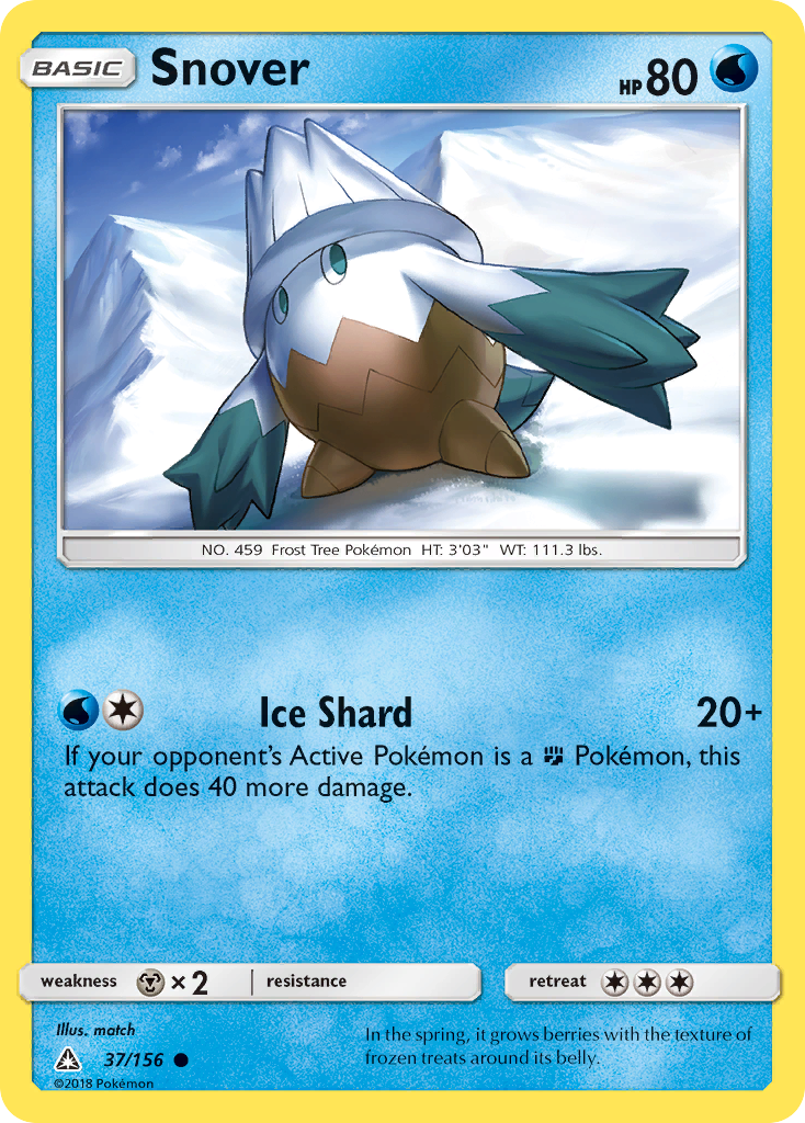 Snover Pokémon card