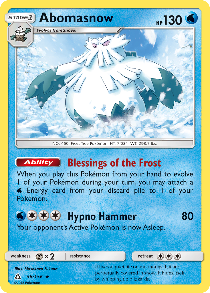 Abomasnow Pokémon card