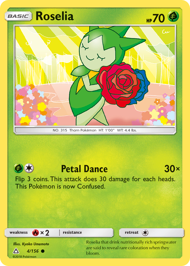 Roselia Pokémon card