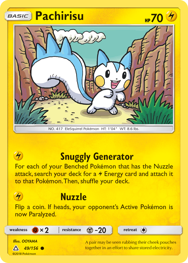 Pachirisu Pokémon card