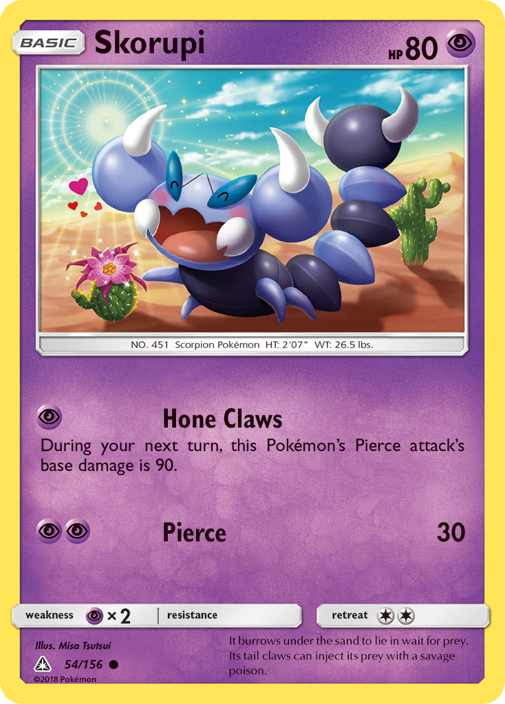 Skorupi Pokémon card