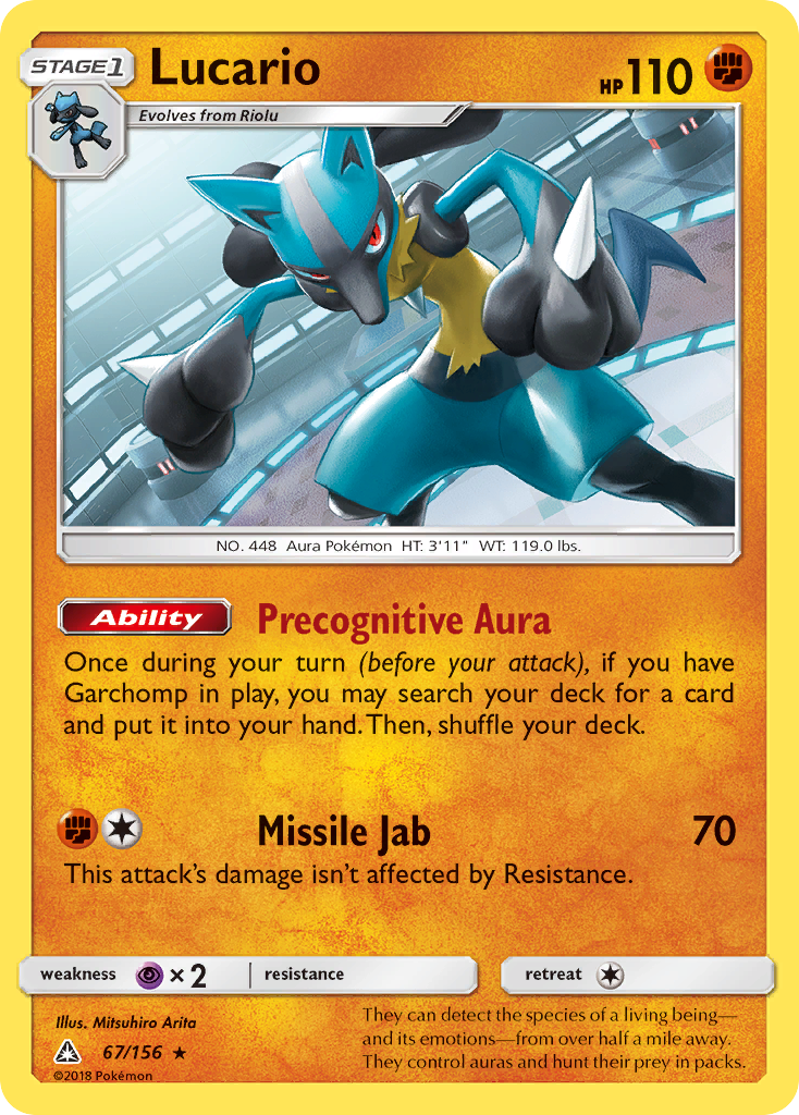 Lucario Pokémon card