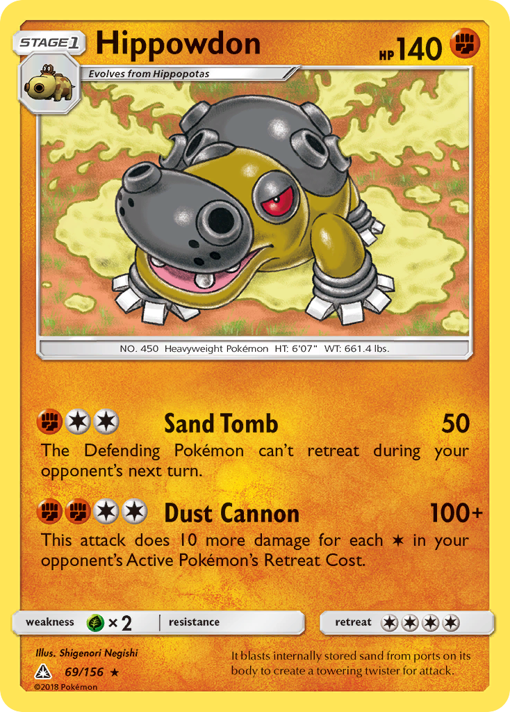 Hippowdon Pokémon card