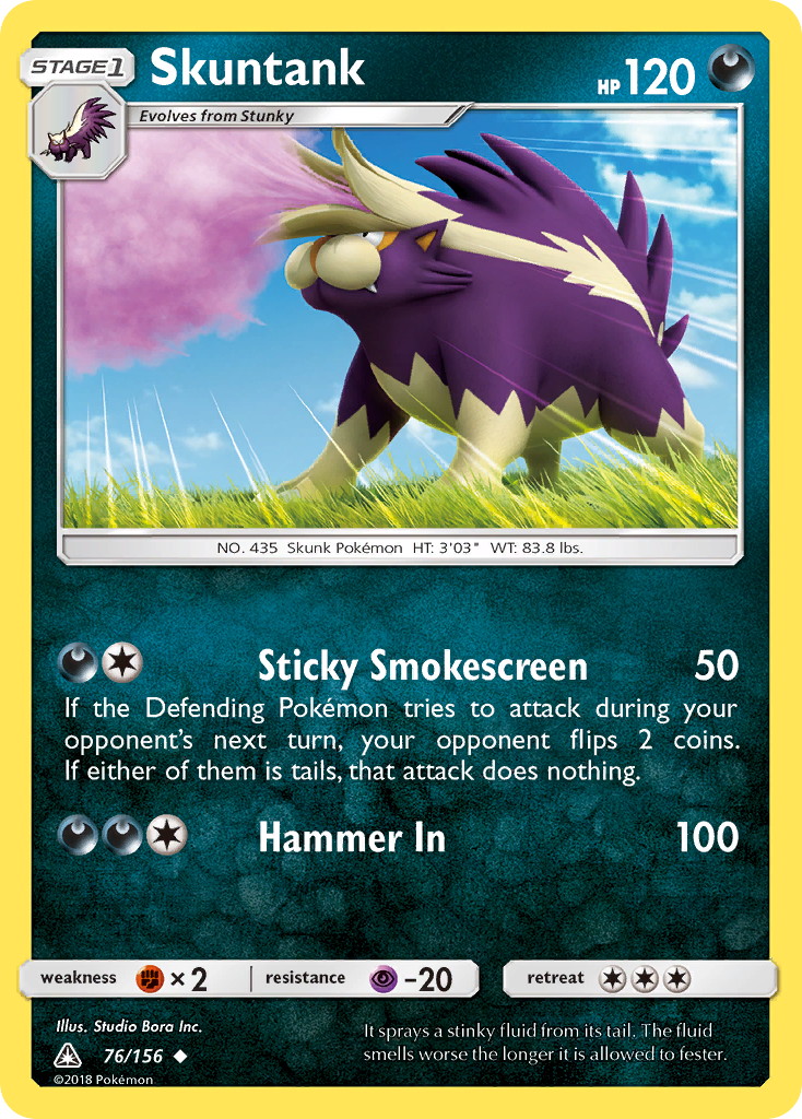 Skuntank Pokémon card