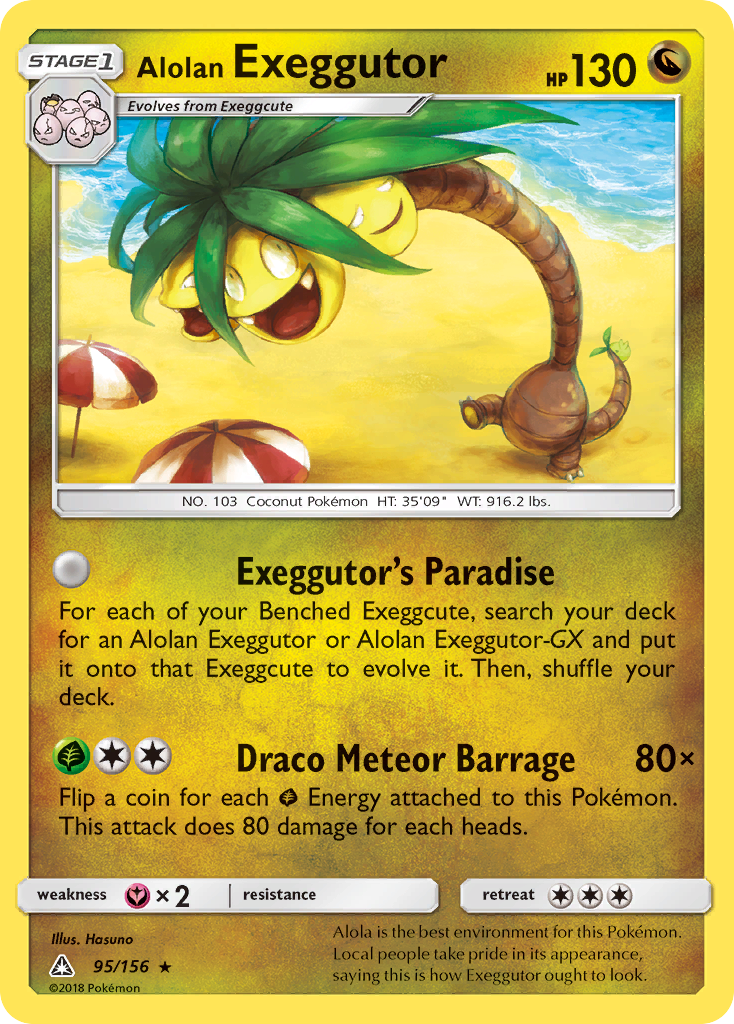 Alolan Exeggutor Pokémon card