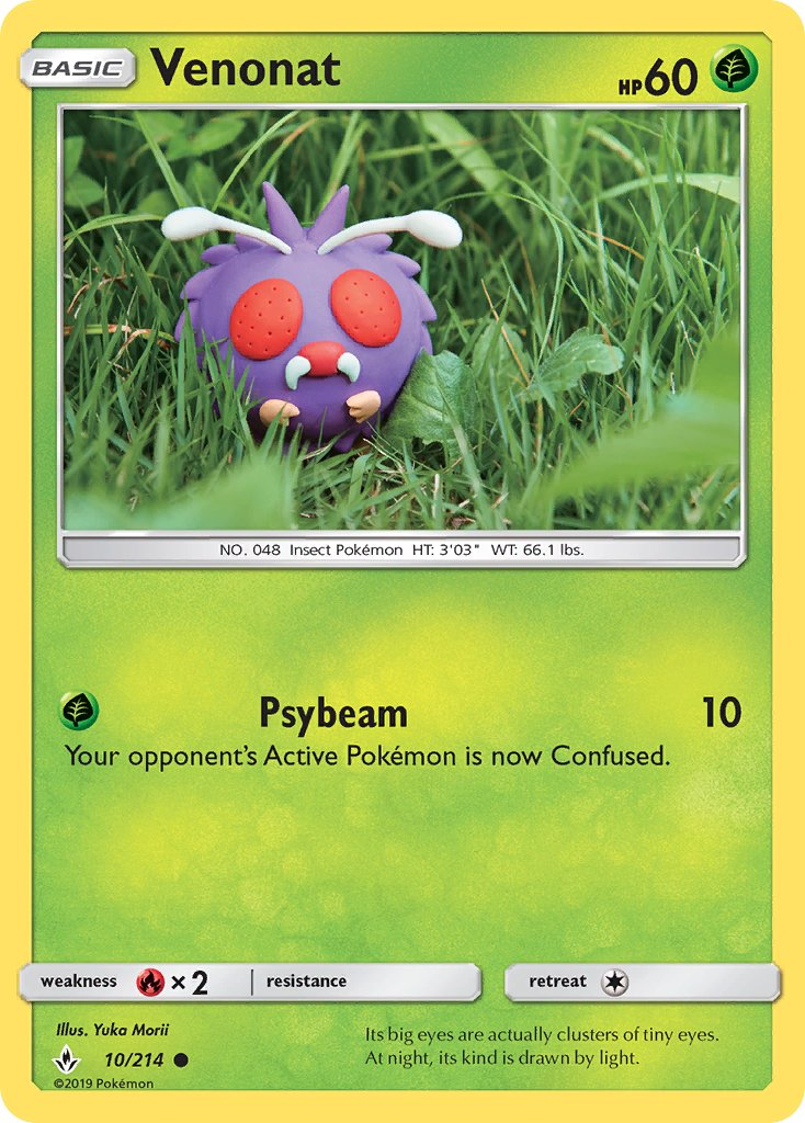 Venonat Pokémon card