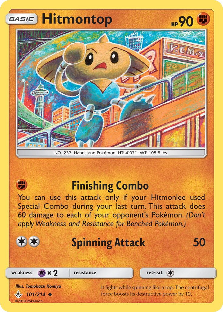 Hitmontop Pokémon card