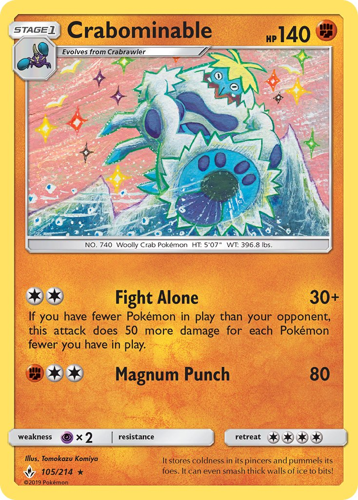 Crabominable Pokémon card