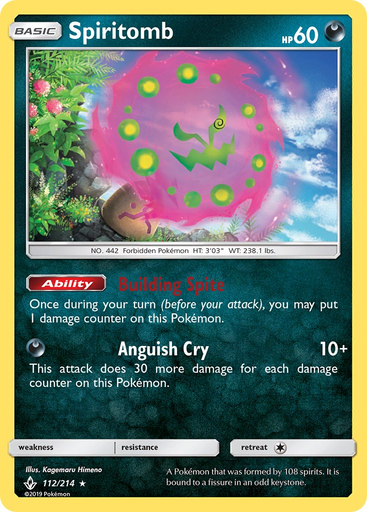 Spiritomb Pokémon card
