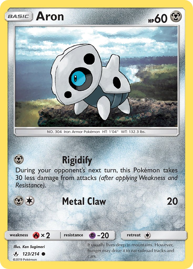 Aron Pokémon card