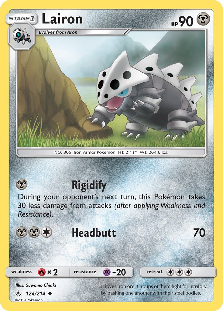 Lairon Pokémon card