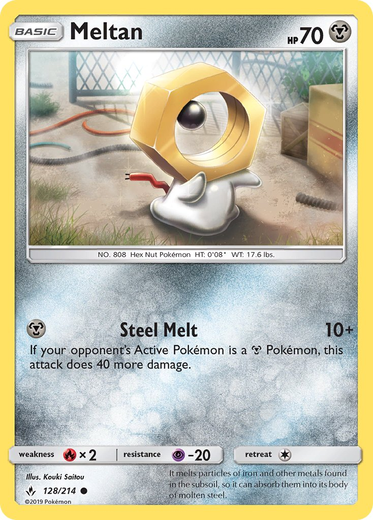 Meltan Pokémon card