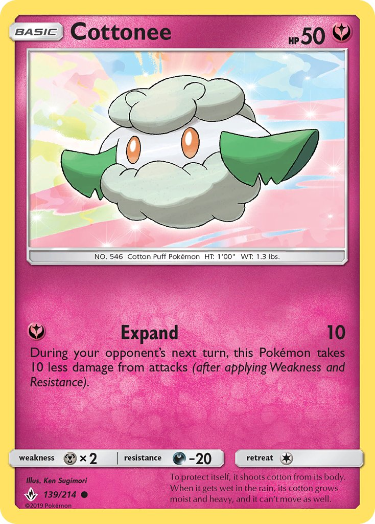Cottonee Pokémon card