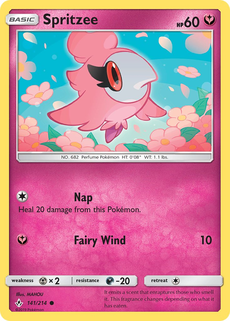 Spritzee Pokémon card