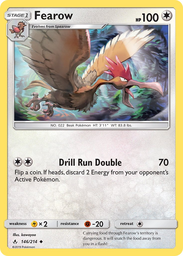 Fearow Pokémon card